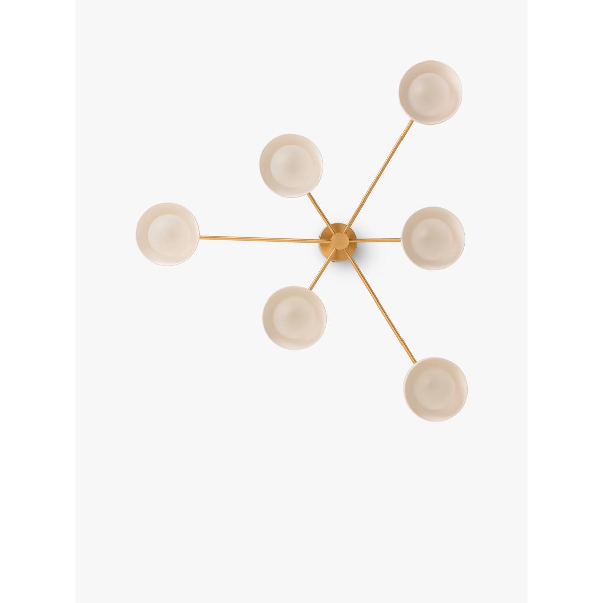 Lights & Lamps Porsa 6 Arm Ceiling Light, Brass – image 2