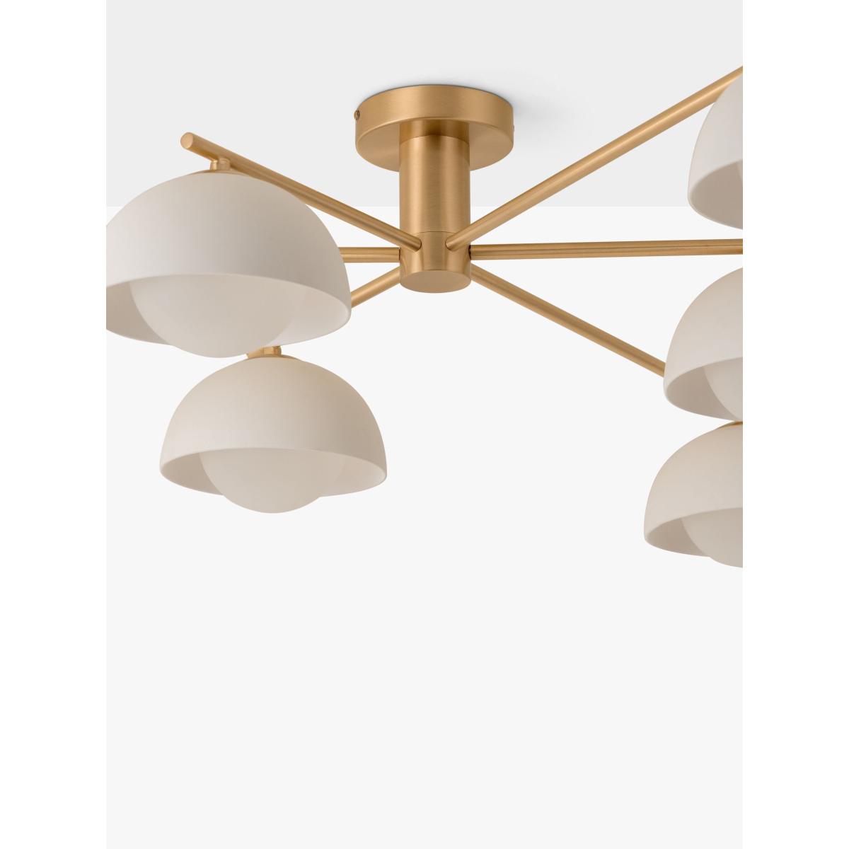 Lights & Lamps Porsa 6 Arm Ceiling Light, Brass – image 4
