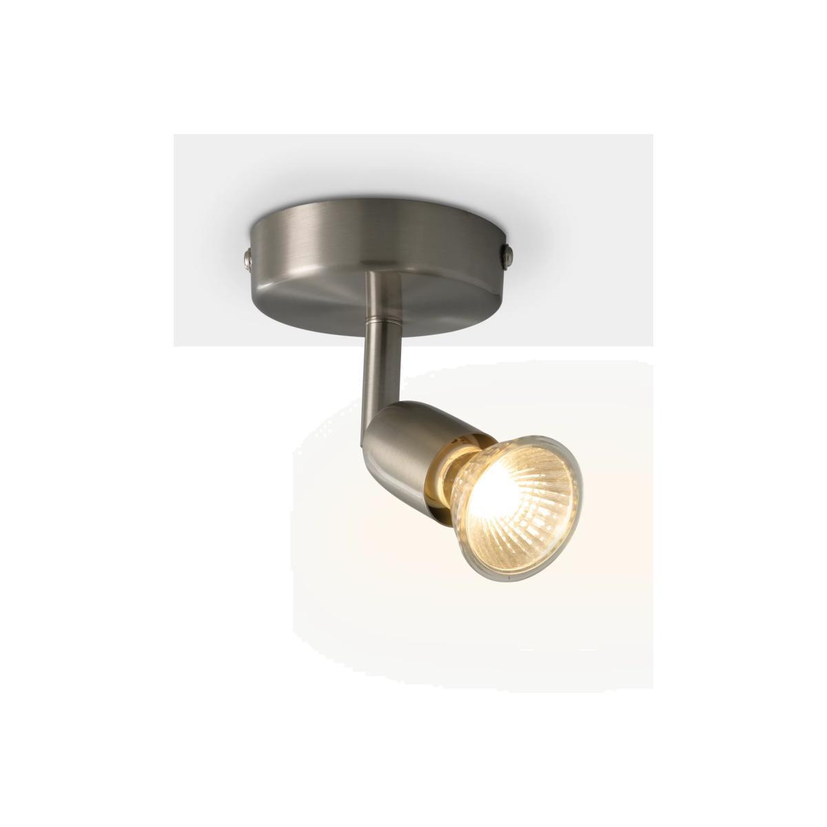 ANYDAY John Lewis & Partners Keely Single Spotlight, Brushed Steel – image 1