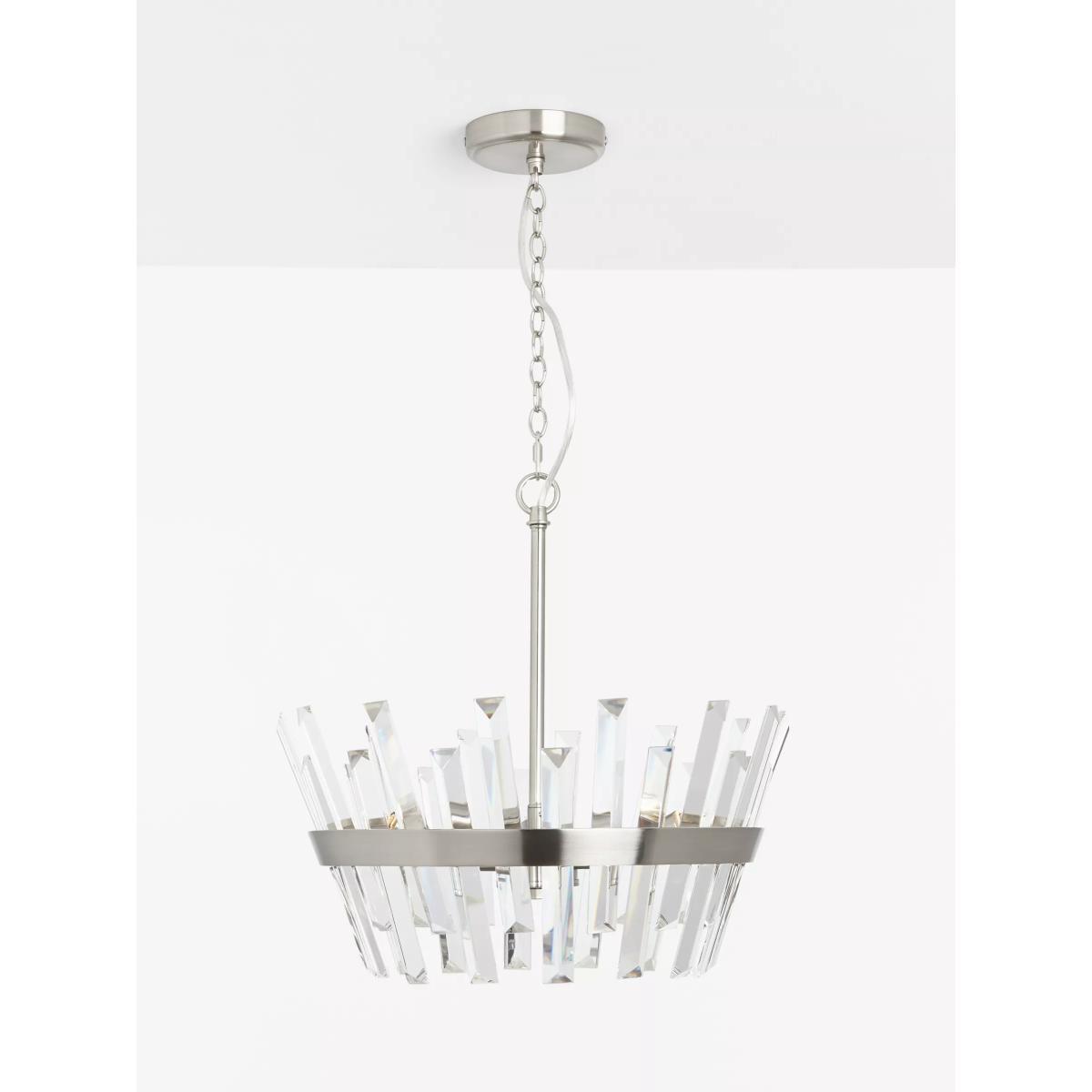 John Lewis & Partners Reign Crystal Pendant Ceiling Light, Clear – image 3