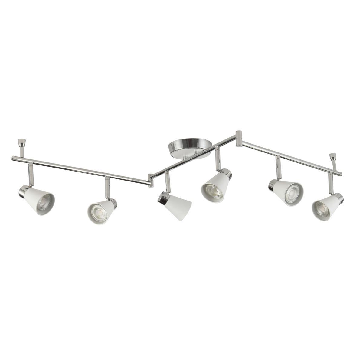 John Lewis & Partners Logan GU10 LED 6 Spotlight Ceiling Bar – image 3
