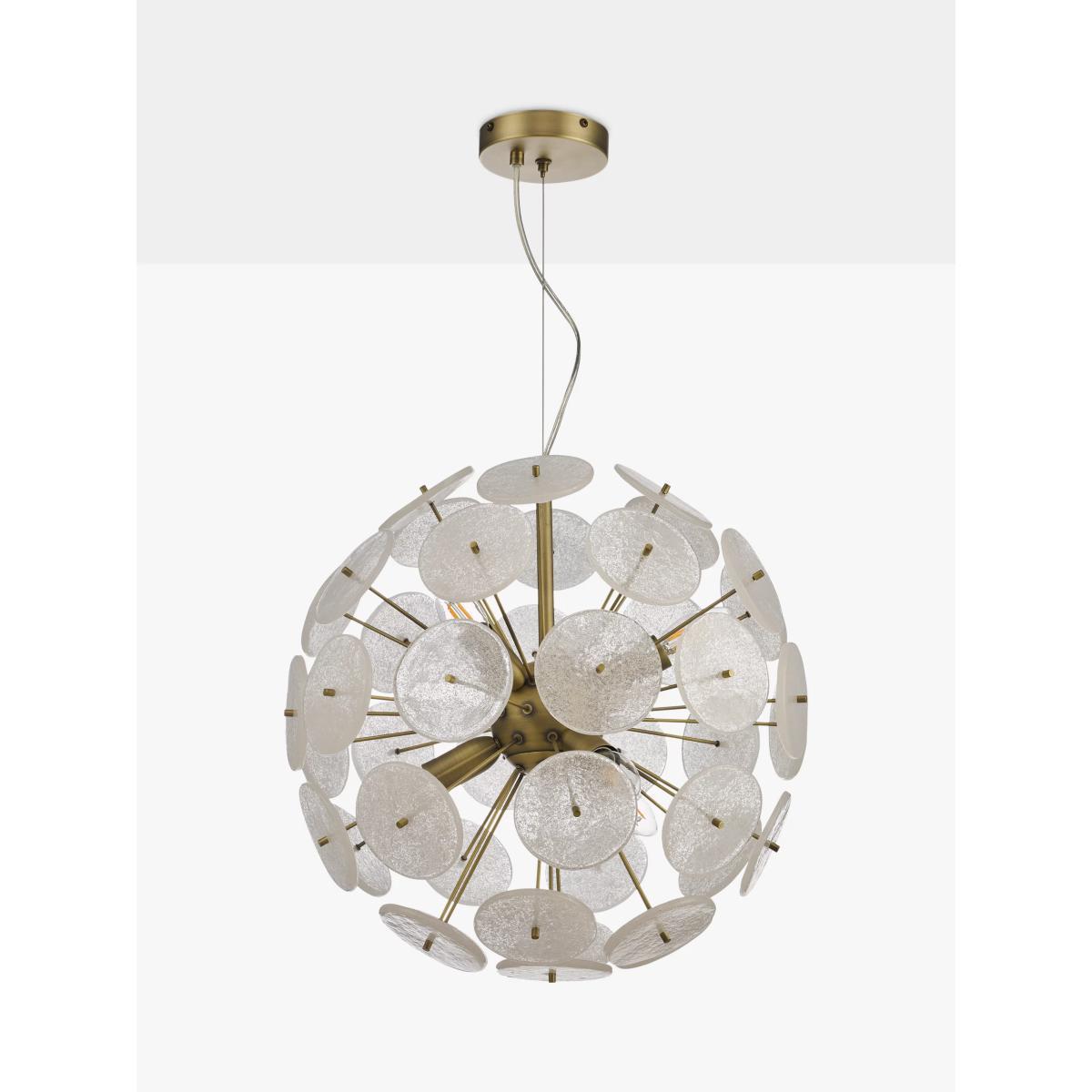 John Lewis & Partners Atomic Glass Ceiling Light, Antique Brass – image 2