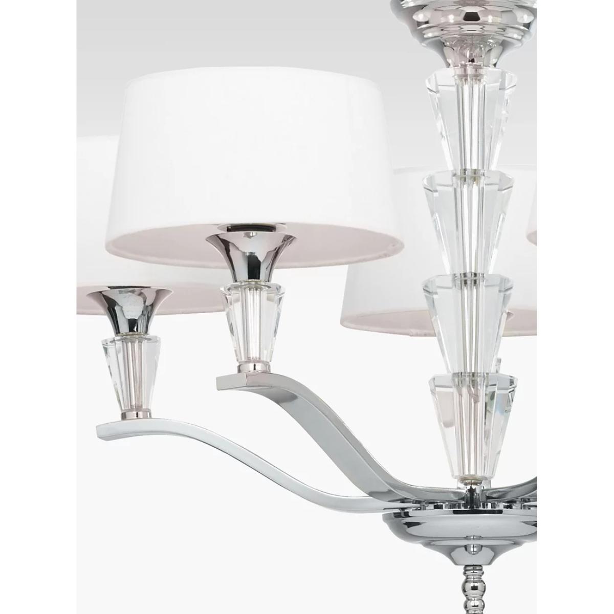 Bay Lighting Phoebe Crystal Ceiling Light, Clear/Chrome – image 4