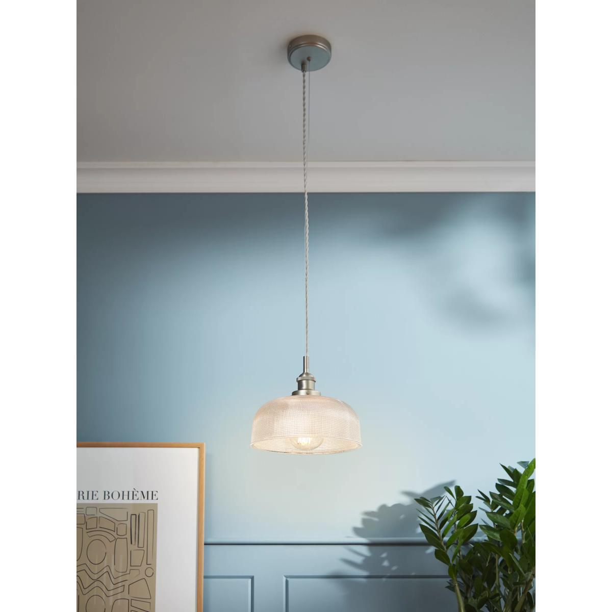John Lewis & Partners Ezra Prismatic Glass Ceiling Light, Brushed Pewter – image 2