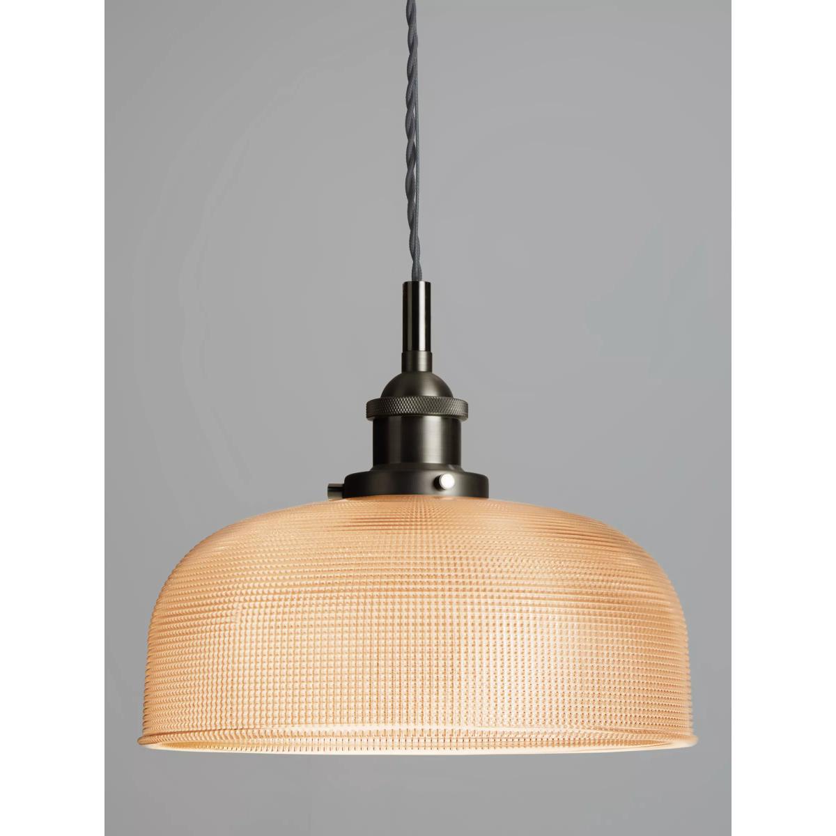 John Lewis & Partners Ezra Prismatic Glass Ceiling Light, Brushed Pewter – image 3