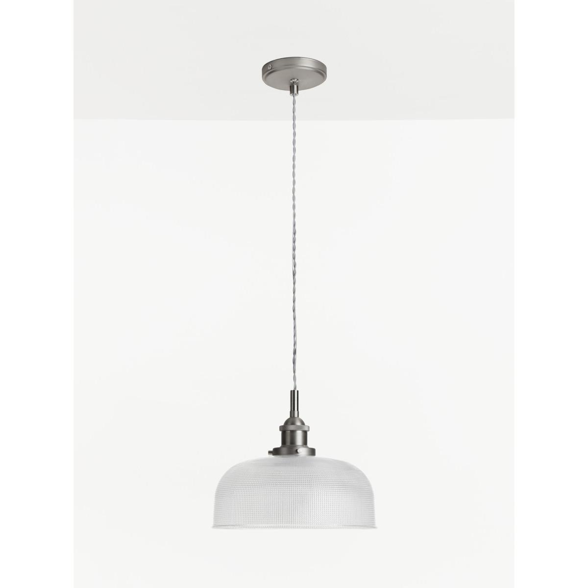 John Lewis & Partners Ezra Prismatic Glass Ceiling Light, Brushed Pewter – image 5