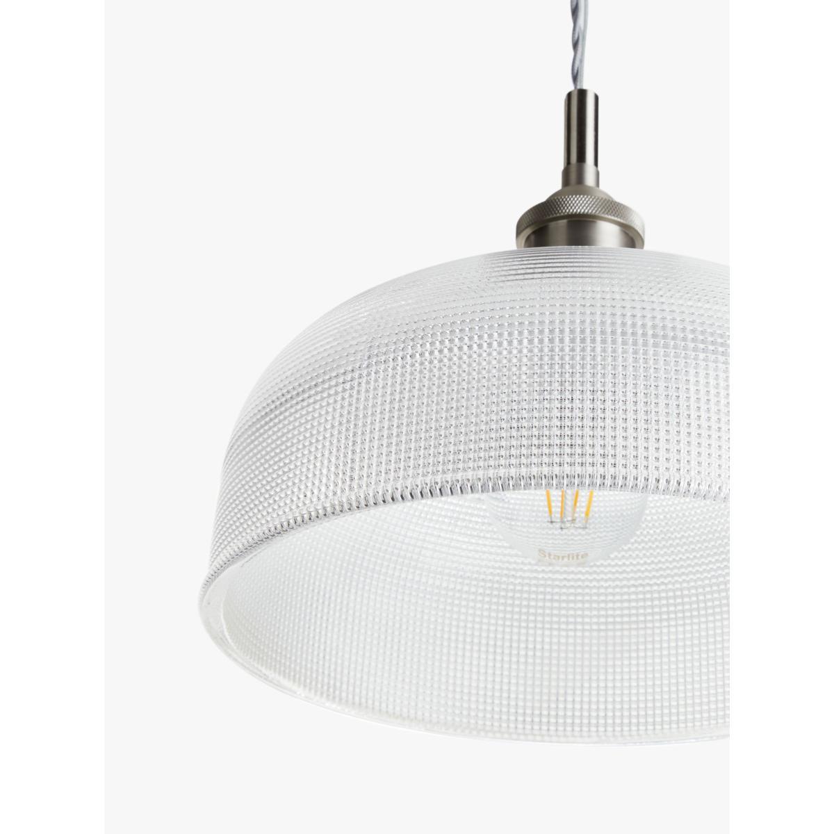 John Lewis & Partners Ezra Prismatic Glass Ceiling Light, Brushed Pewter – image 6