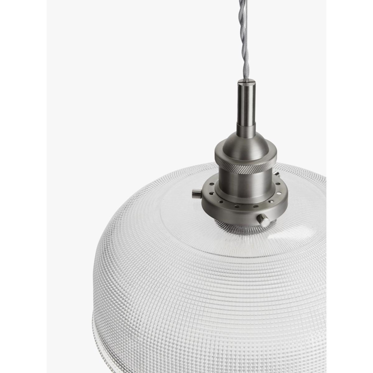 John Lewis & Partners Ezra Prismatic Glass Ceiling Light, Brushed Pewter – image 7