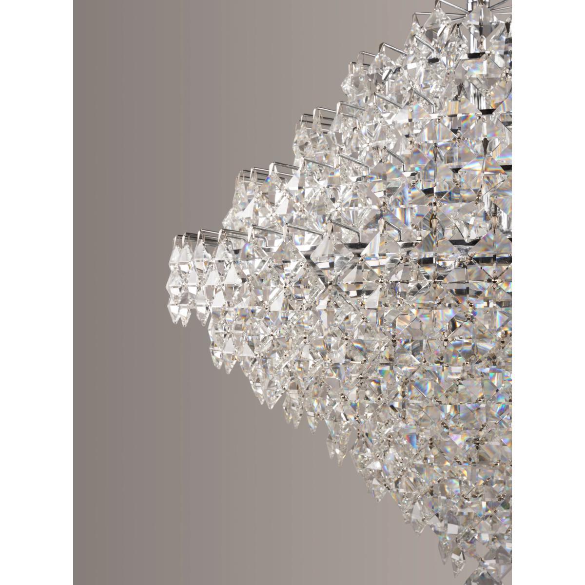 Impex Diamond Lead Chandelier Ceiling Light, Clear/Chrome – image 5