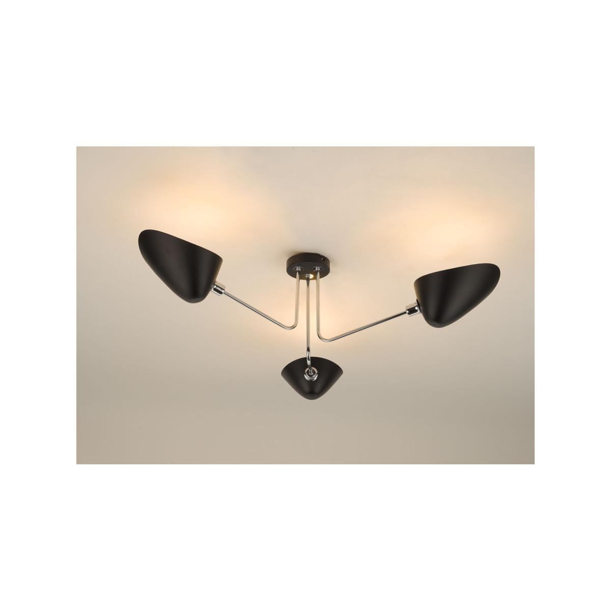 Där Sebastian Semi Flush Ceiling Light, Black – image 4