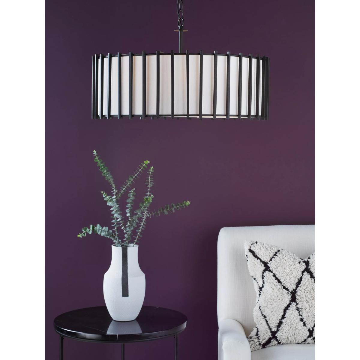 Där Cagliari 8 Bulb Pendant Ceiling Light, Black – image 2