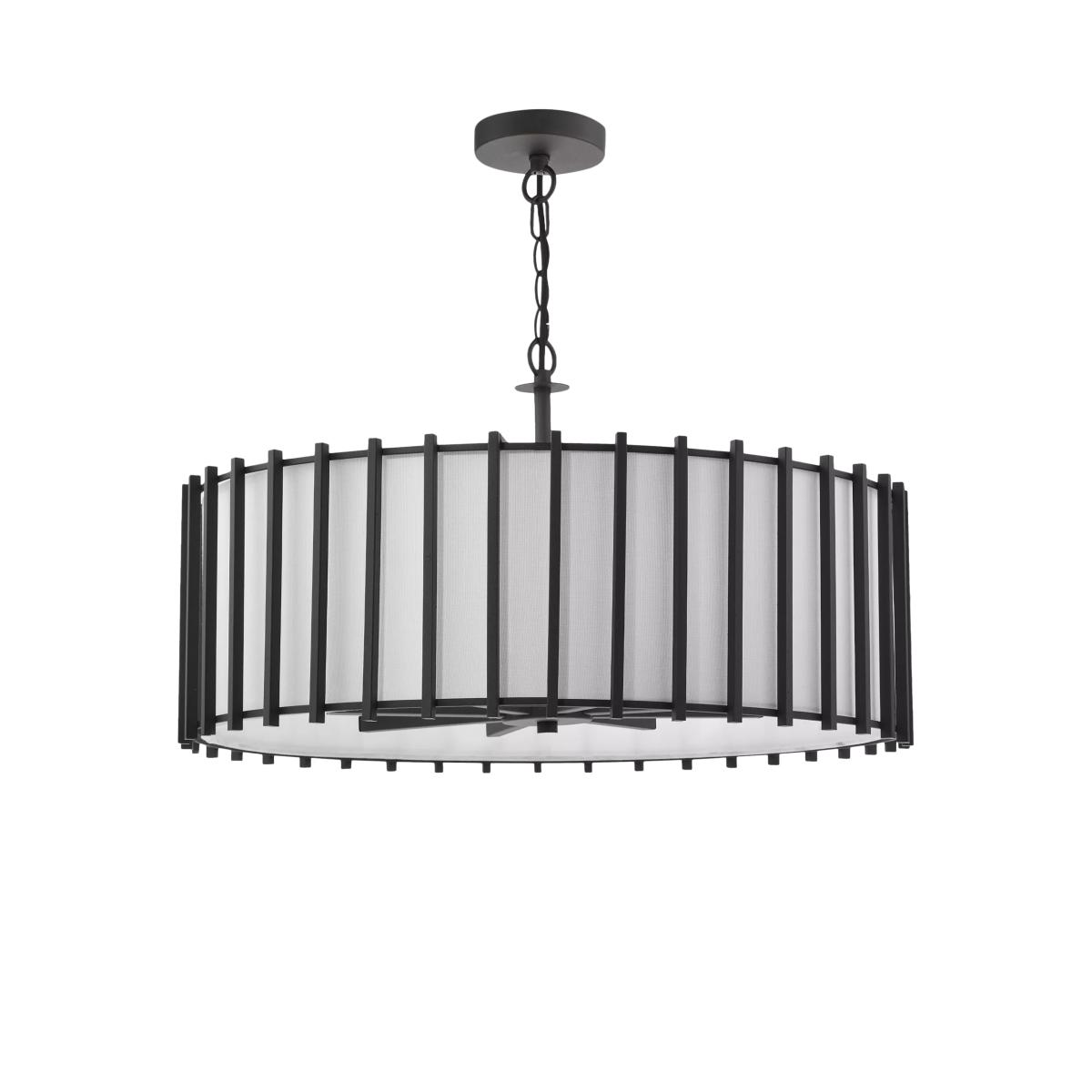 Där Cagliari 8 Bulb Pendant Ceiling Light, Black – image 3