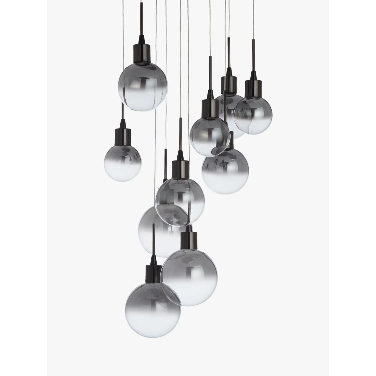 John Lewis & Partners Dano LED Ombre Glass Ceiling Light, 10 Light, Smoke – image 4
