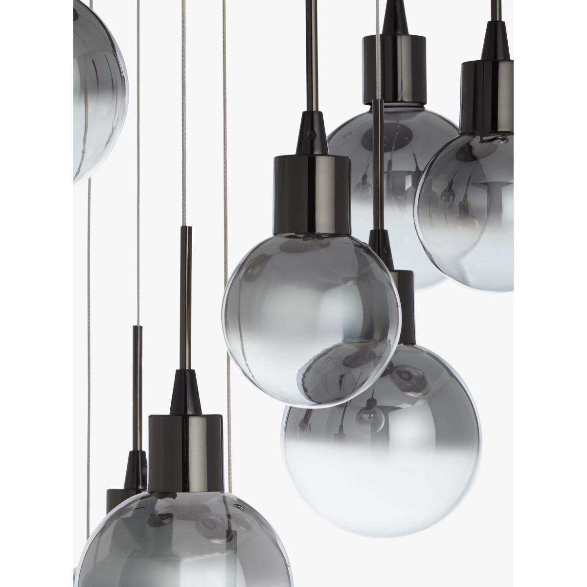 John Lewis & Partners Dano LED Ombre Glass Ceiling Light, 10 Light, Smoke – image 6