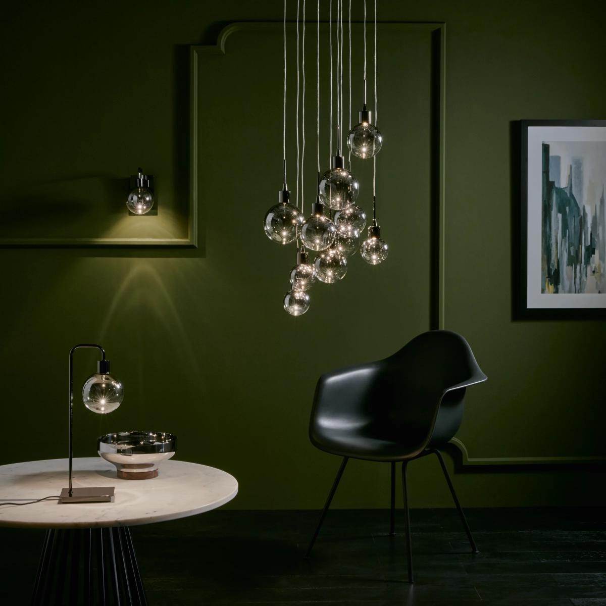 John Lewis & Partners Dano LED Ombre Glass Ceiling Light, 10 Light, Smoke – image 8