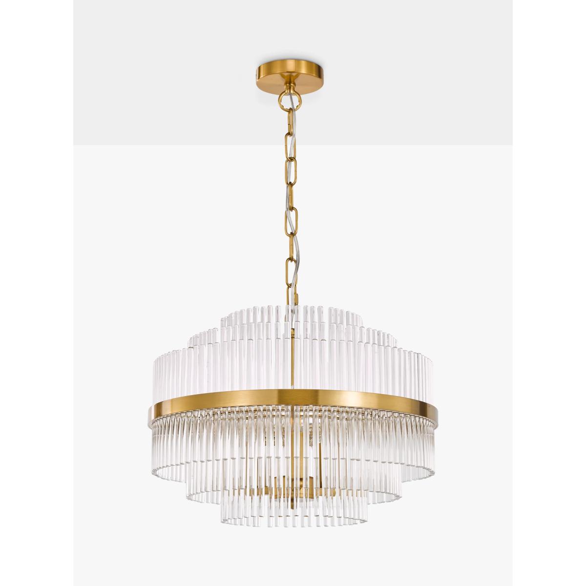 John Lewis Shimminista 3 Tiered Pendant Ceiling Light, Clear – image 2