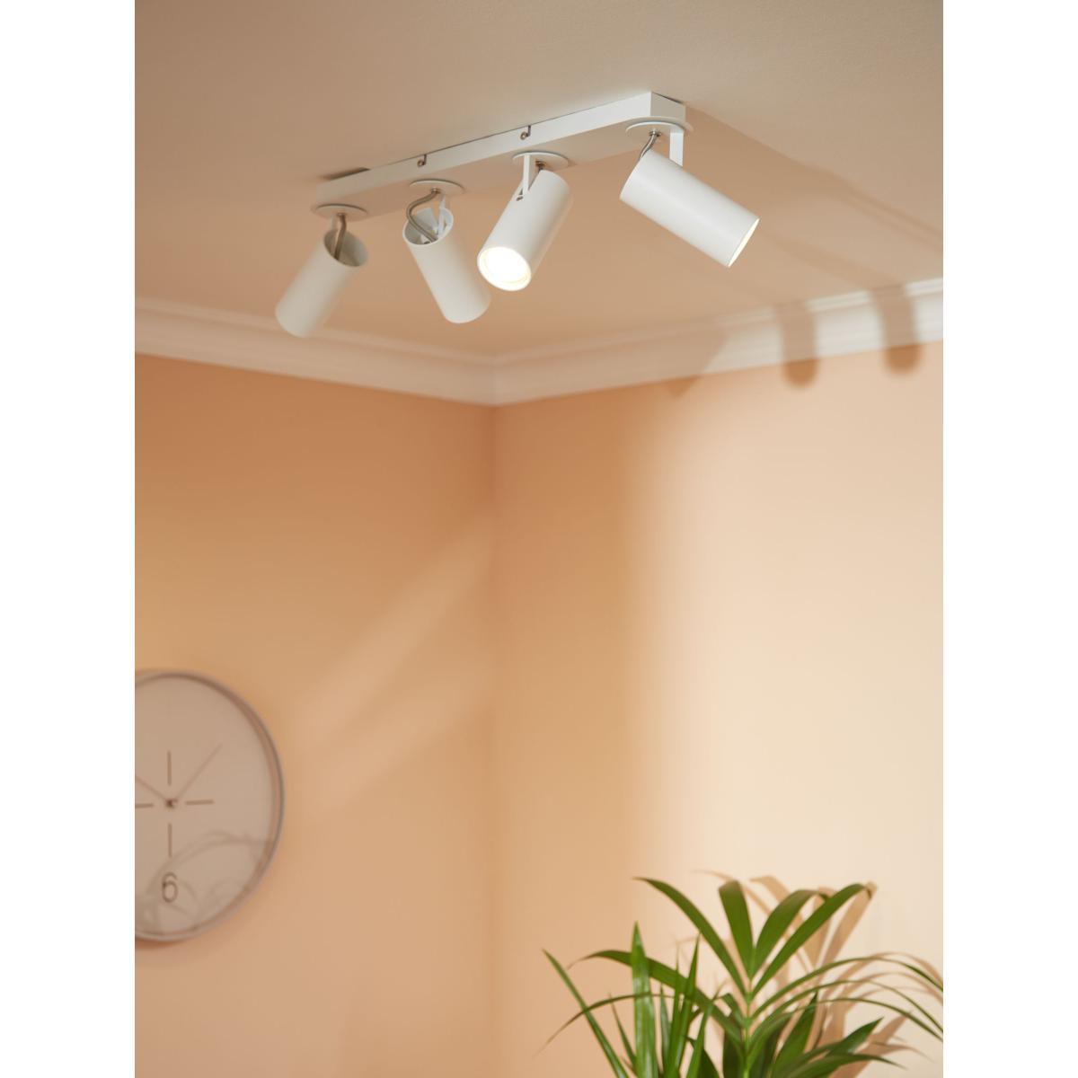 John Lewis & Partners Zenon 4 Spotlight Ceiling Bar, White – image 2