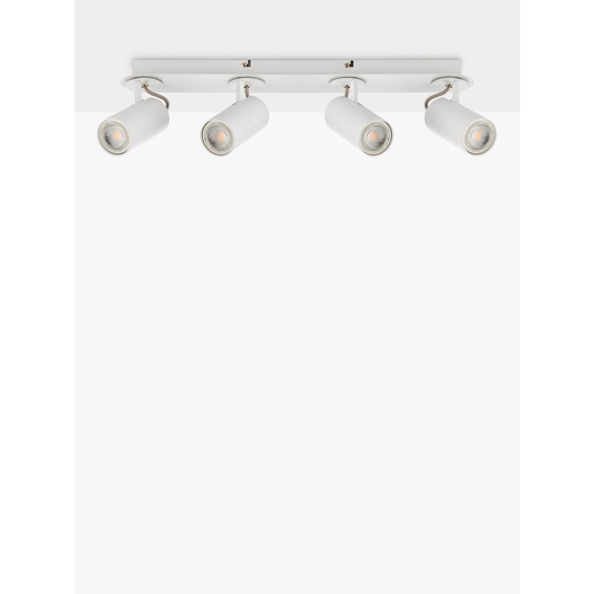John Lewis & Partners Zenon 4 Spotlight Ceiling Bar, White – image 3