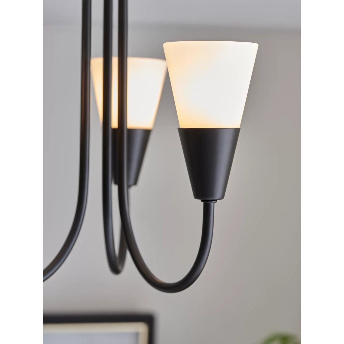 John Lewis ANYDAY Lulu 3 Arm Ceiling Light, Black – image 4