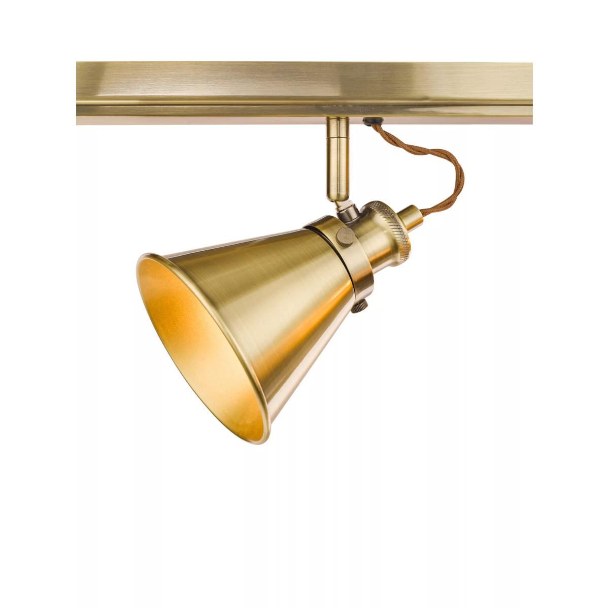 Laura Ashley Rufus 3 Spotlight Ceiling Bar, Brass – image 2