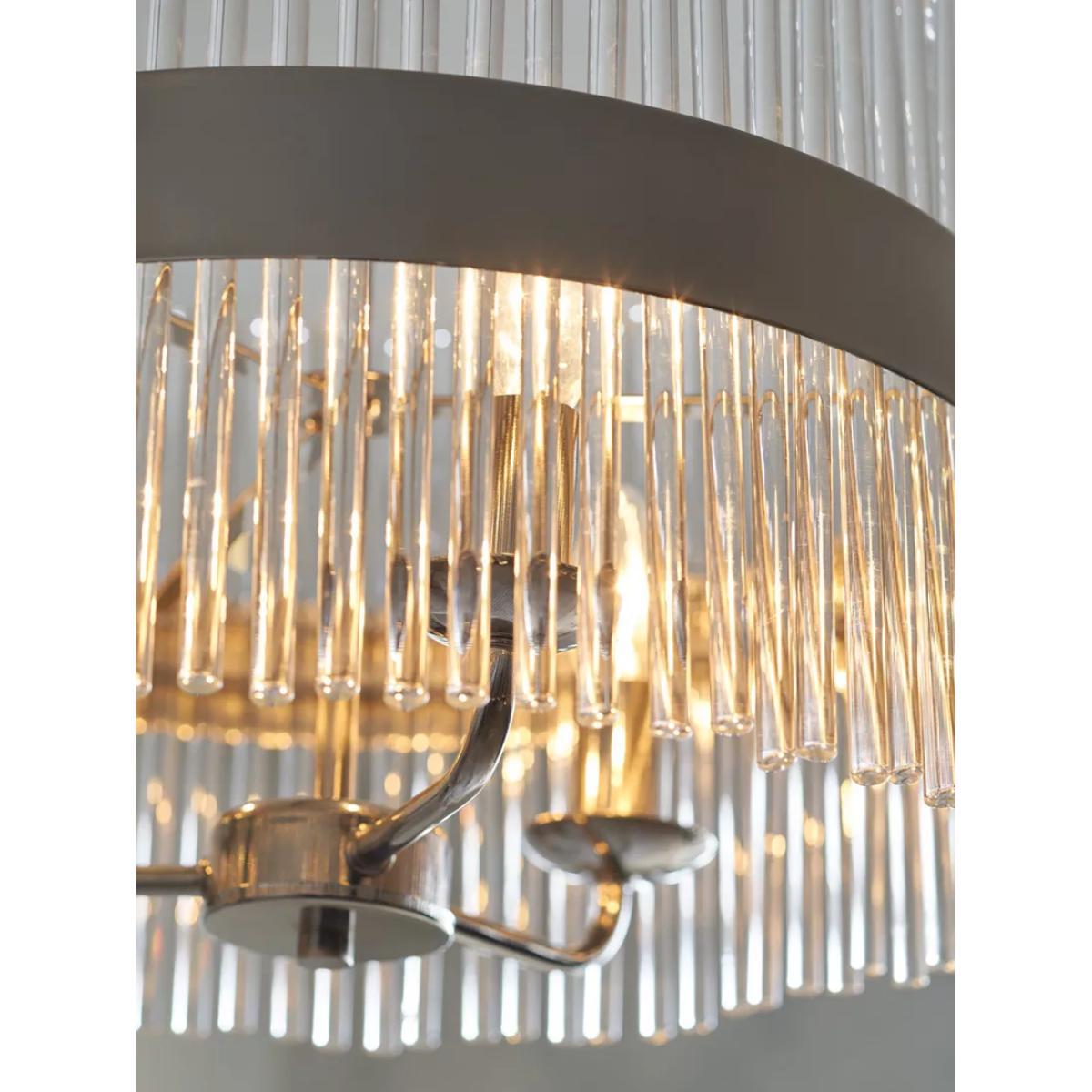 Laura Ashley Alexa Ceiling Light, Clear/Polished Nickel – image 2