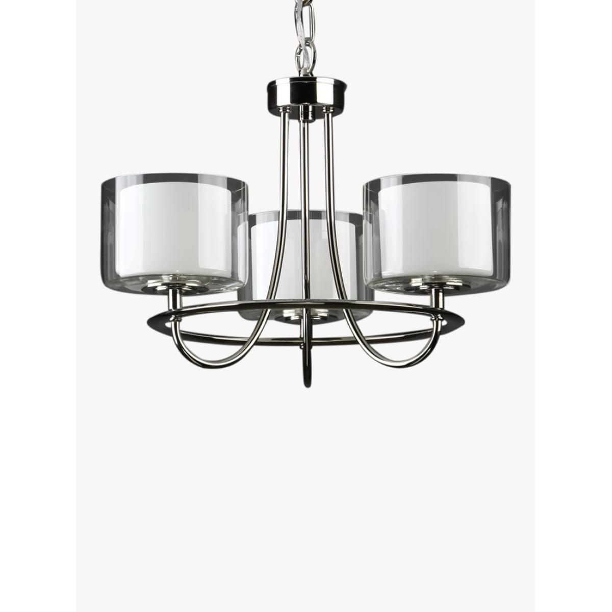 Laura Ashley Southwell 3 Arm Ceiling Light, Polished Nickel – image 2