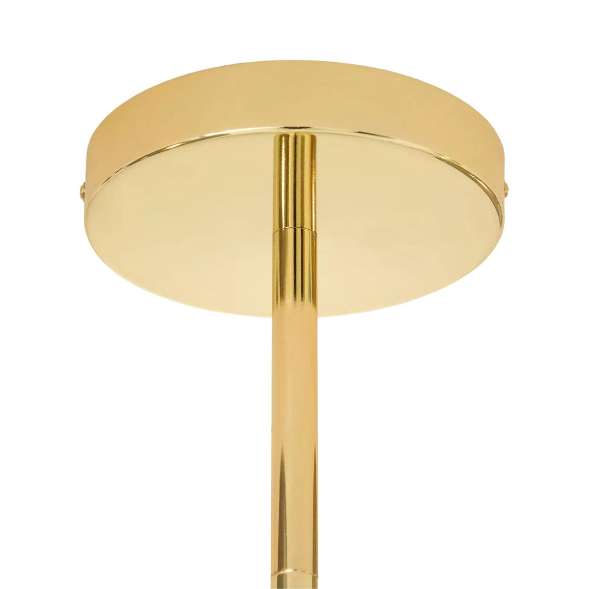 MADE Ilaria 7 Light Flush Ceiling Light, Brass/Multi – image 4