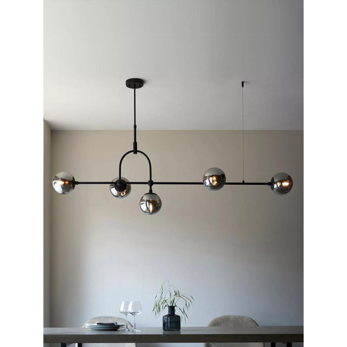 Bay Lighting Tosca 5 Arm Ceiling Light, Smoke – image 2