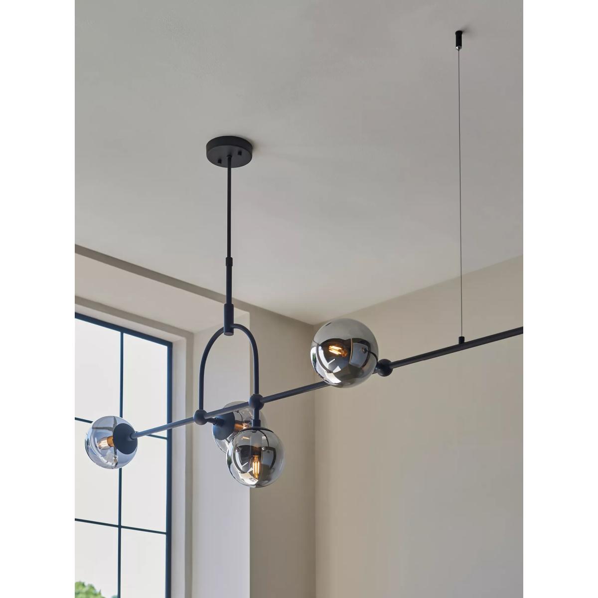 Bay Lighting Tosca 5 Arm Ceiling Light, Smoke – image 3