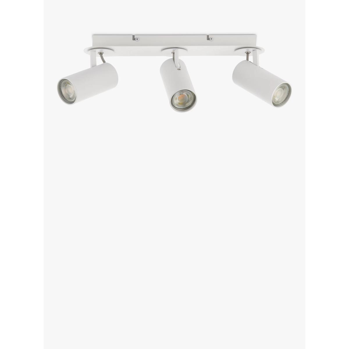 John Lewis & Partners Zenon 3 Spotlight Ceiling Bar, White – image 3