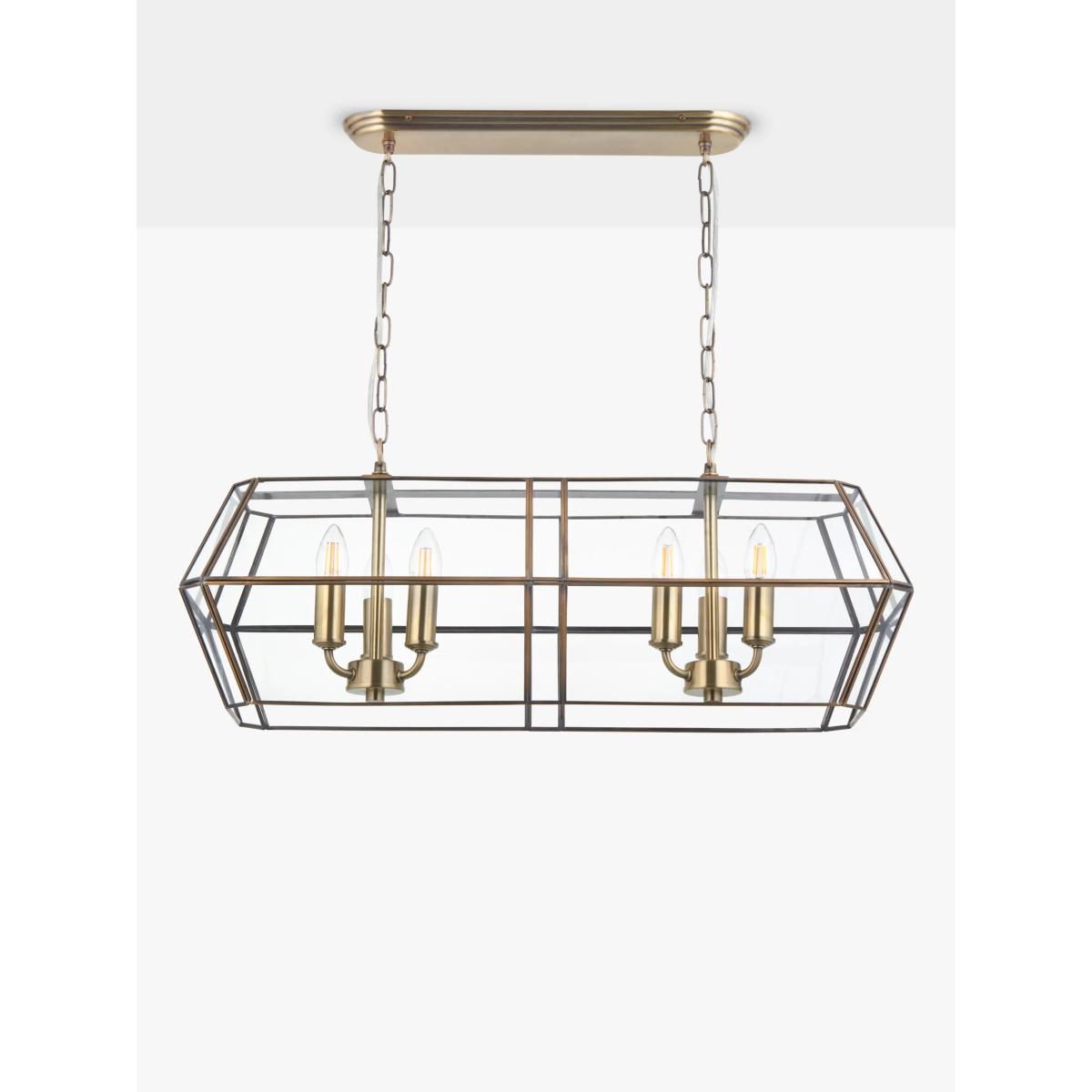 John Lewis Timeless Lantern XL Ceiling Light, Clear – image 2