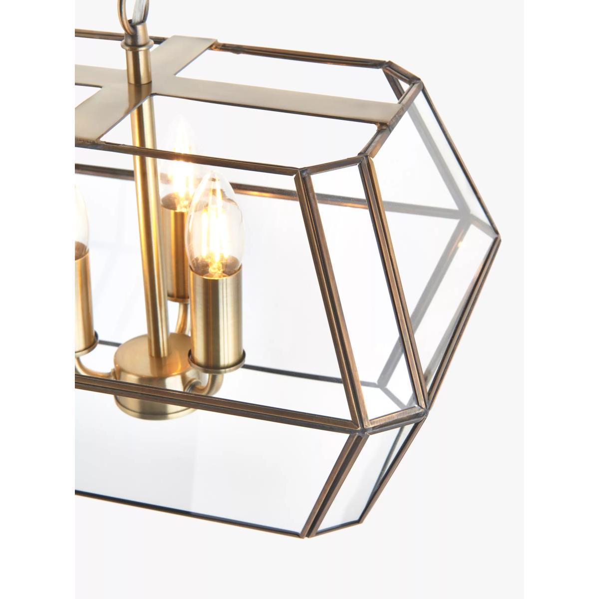 John Lewis Timeless Lantern XL Ceiling Light, Clear – image 4
