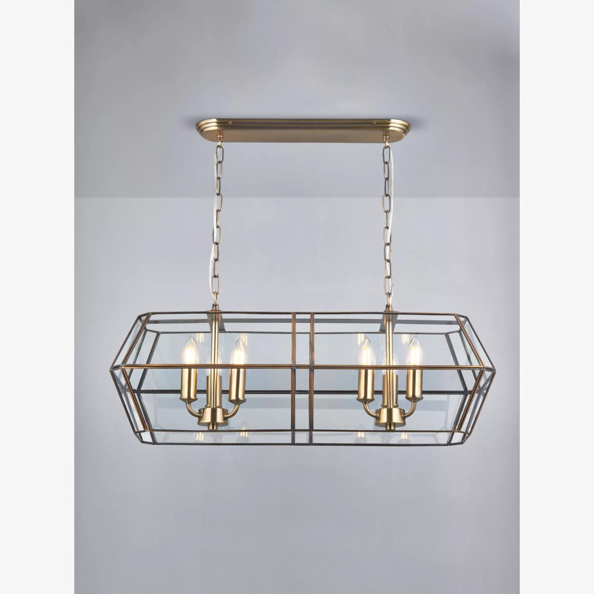 John Lewis Timeless Lantern XL Ceiling Light, Clear – image 1