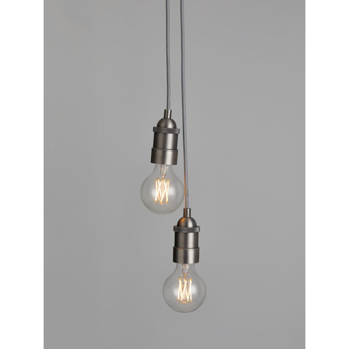 John Lewis & Partners Baldwin Duo Ceiling Pendant Cords, Aged Pewter – image 2