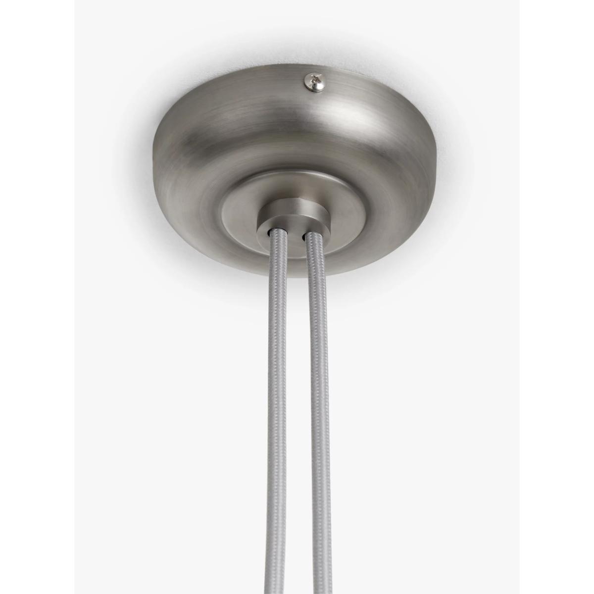 John Lewis & Partners Baldwin Duo Ceiling Pendant Cords, Aged Pewter – image 4