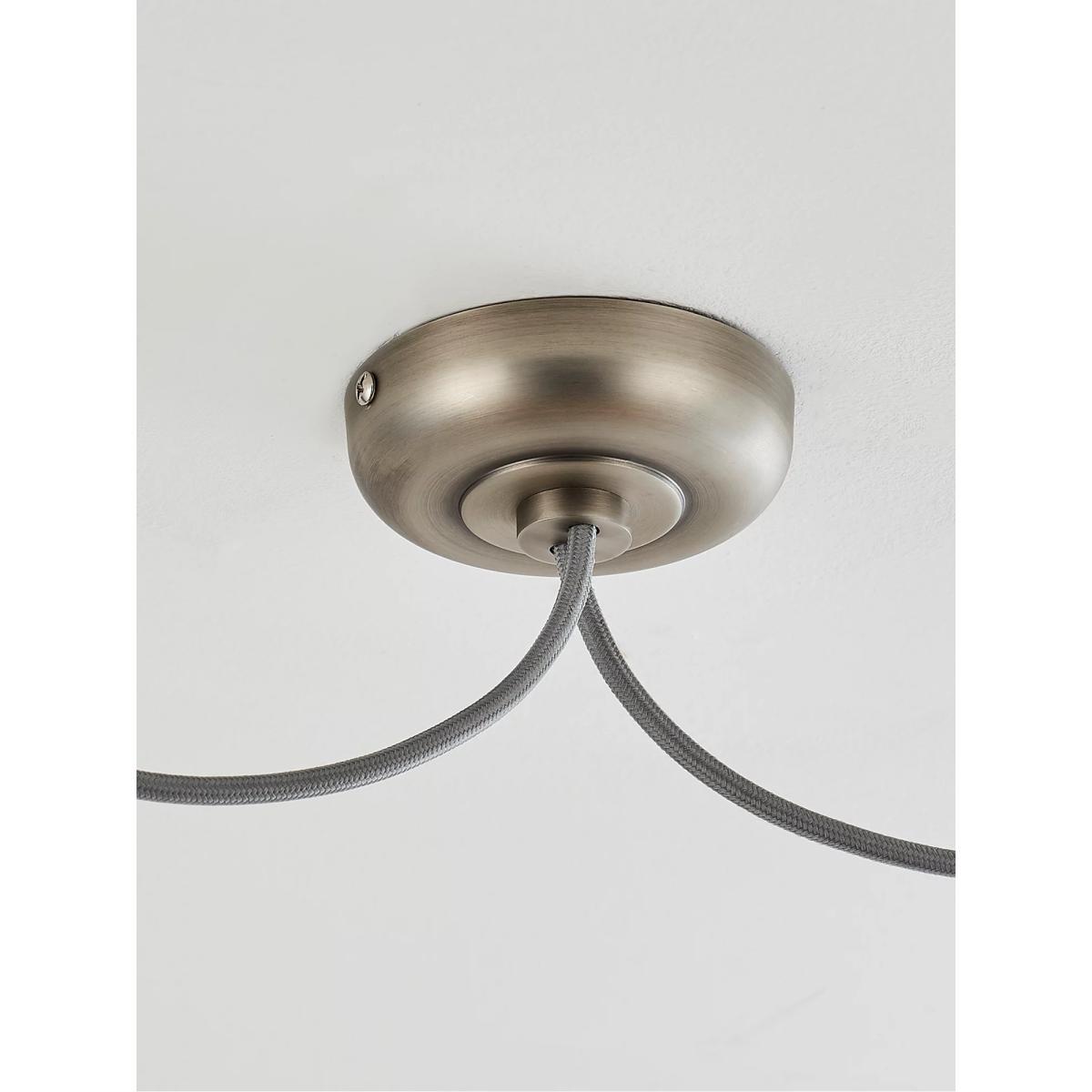John Lewis & Partners Baldwin Duo Ceiling Pendant Cords, Aged Pewter – image 6