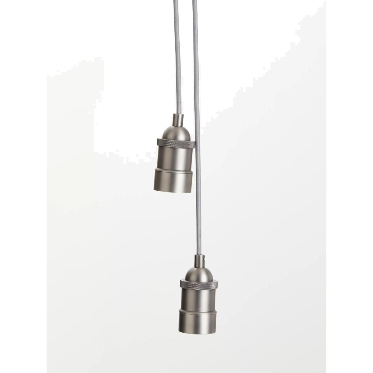 John Lewis & Partners Baldwin Duo Ceiling Pendant Cords, Aged Pewter – image 1