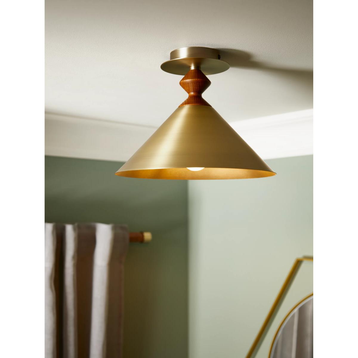 Swoon Franklin Flush Ceiling Light, Antique Brass – image 3