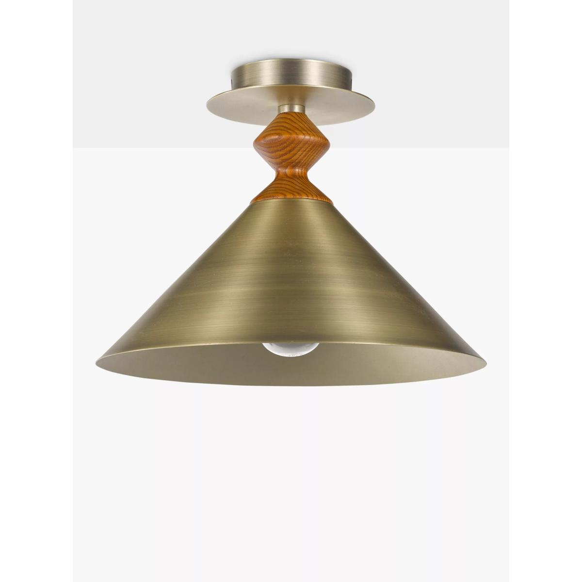 Swoon Franklin Flush Ceiling Light, Antique Brass – image 4