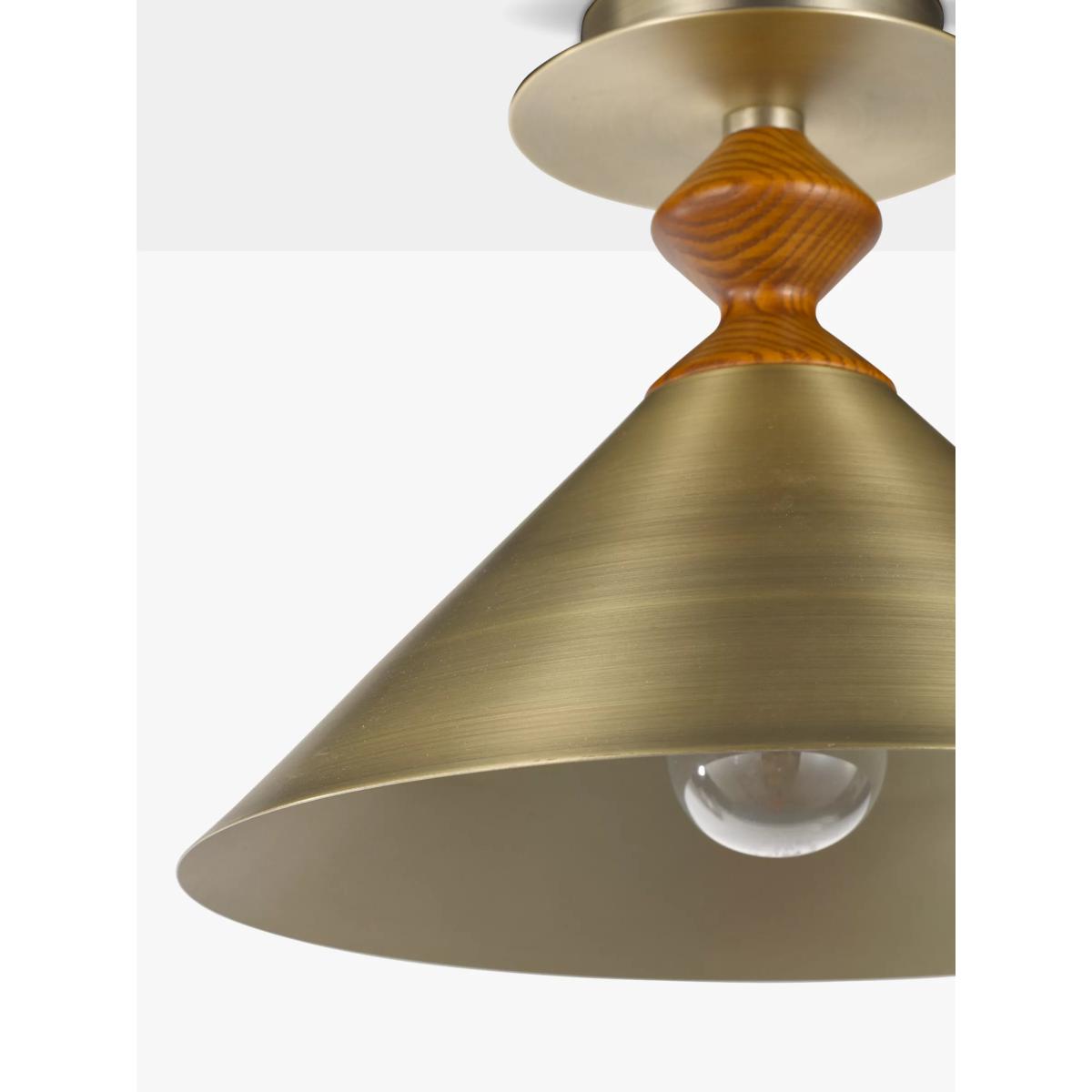 Swoon Franklin Flush Ceiling Light, Antique Brass – image 5
