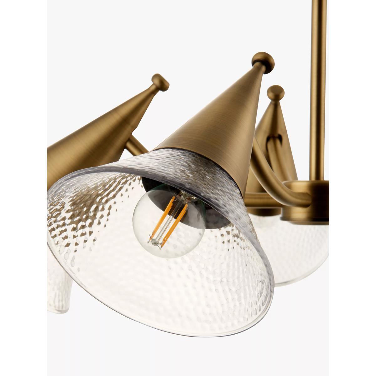 John Lewis & Partners Trumpet Semi Flush Ceiling Light, Antique Brass – image 4