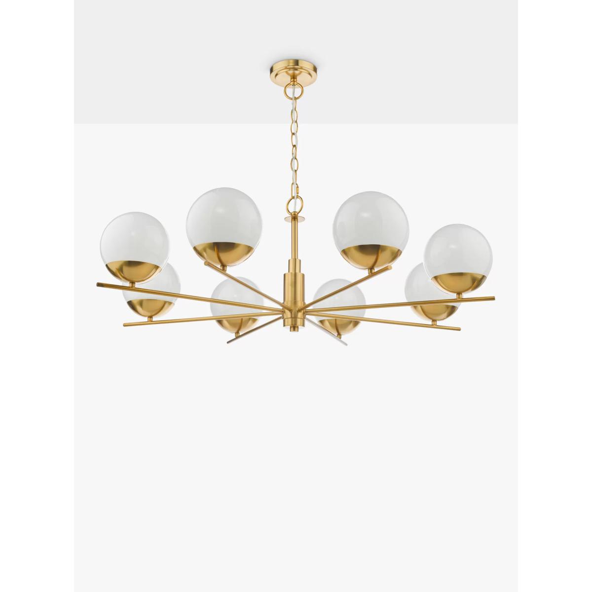 Där Bombazine Ceiling Light, 8 Arms, Brass – image 2