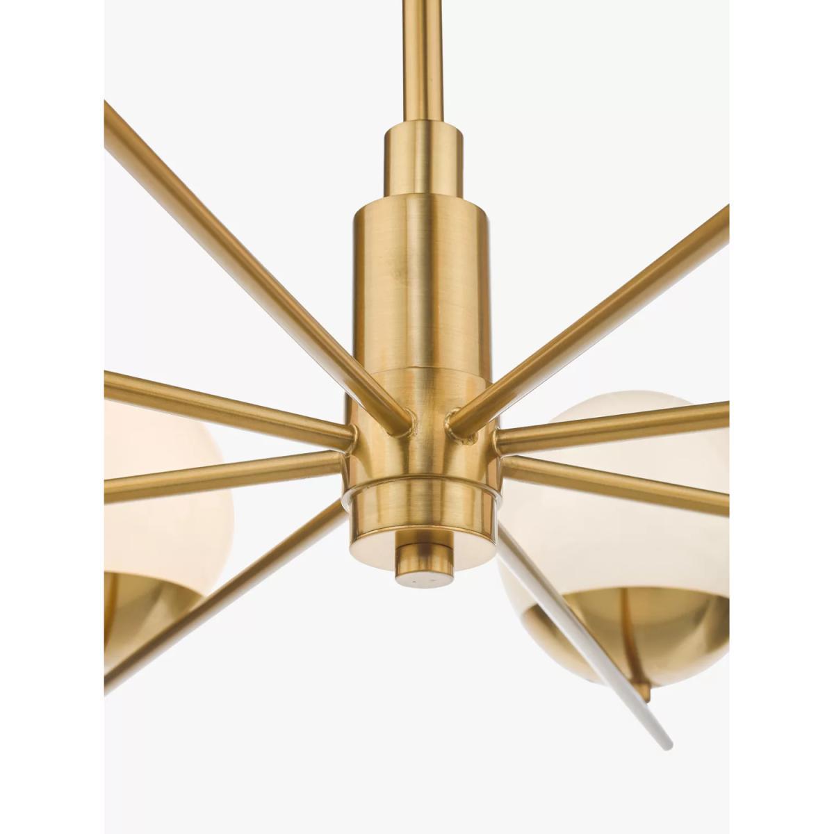 Där Bombazine Ceiling Light, 8 Arms, Brass – image 4