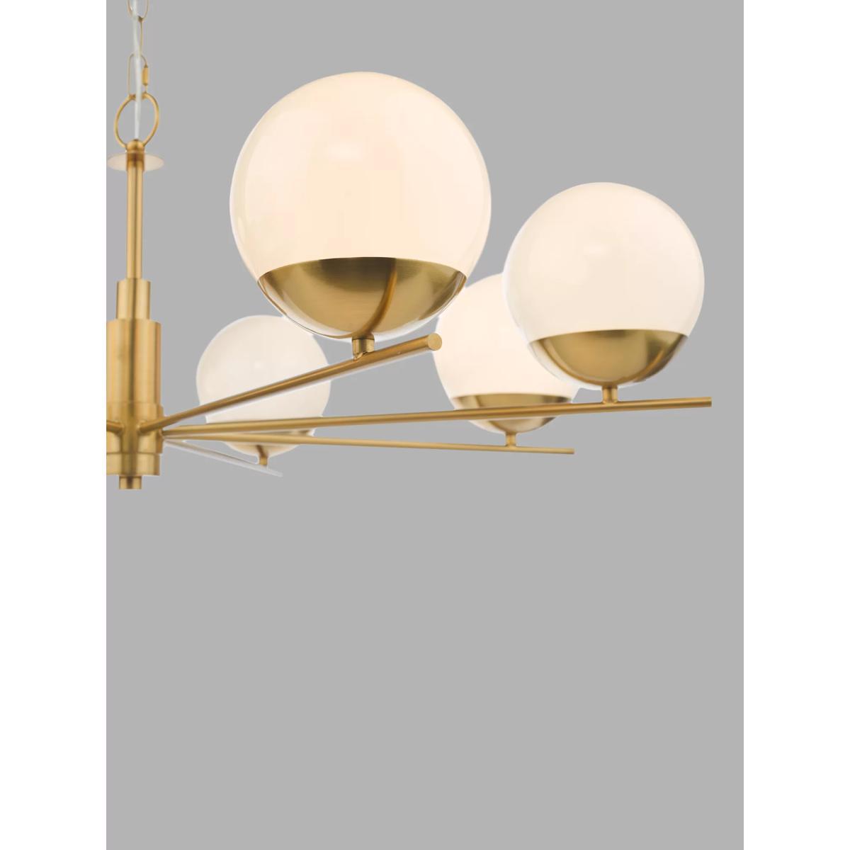 Där Bombazine Ceiling Light, 8 Arms, Brass – image 5