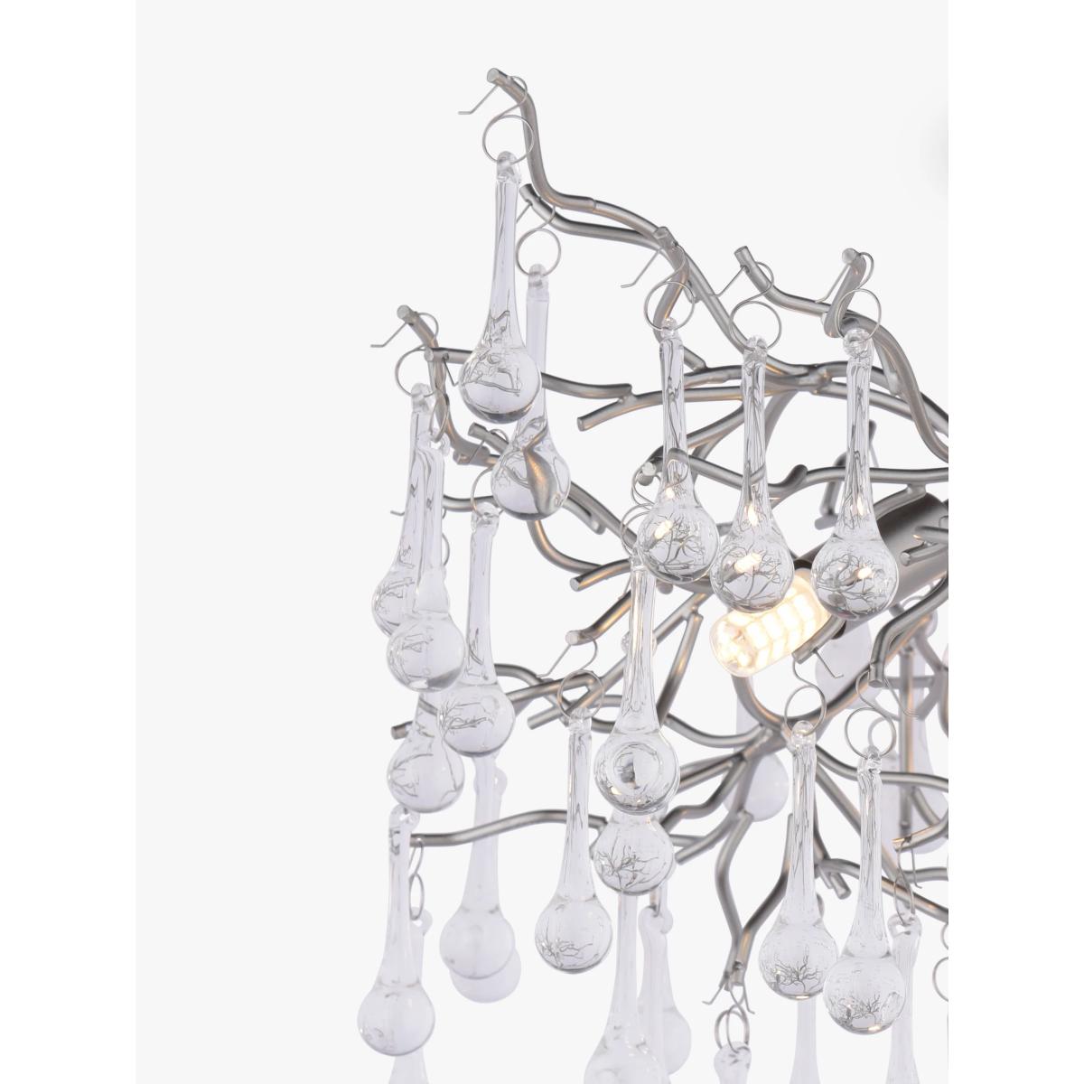 Laura Ashley Willow Semi Flush Ceiling Light, Pewter – image 4