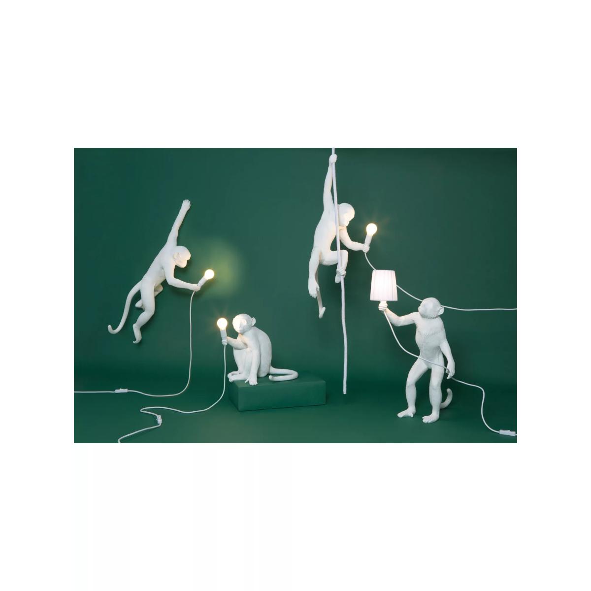 Seletti Hanging Monkey Pendant Light, White – image 8