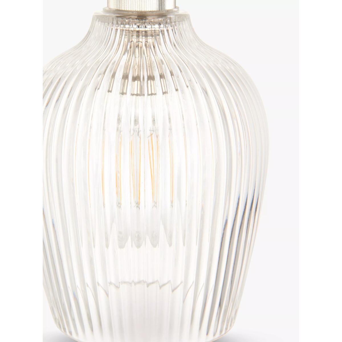 John Lewis ANYDAY Fulbrook Easy-to-Fit Glass Ceiling Shade, Clear – image 3