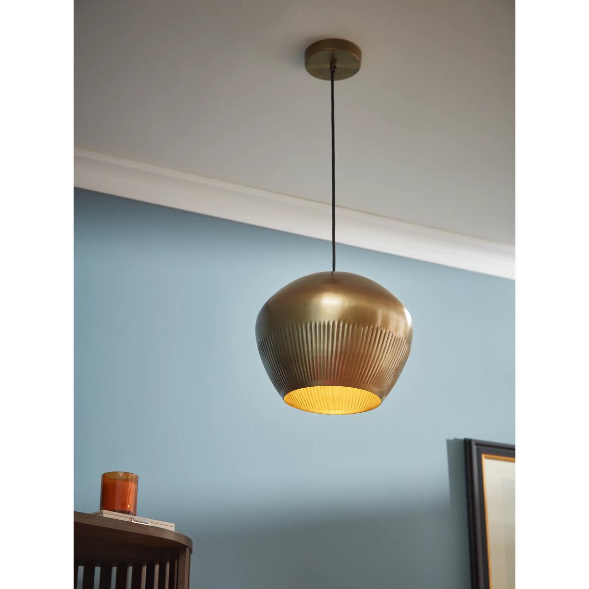 John Lewis & Partners Cloche Pendant Ceiling Light, Brass – image 2