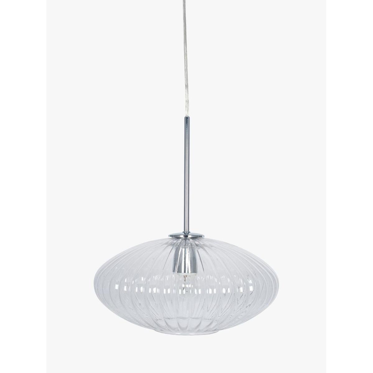 Pacific Lifestyle Ribbed Glass Oval Ceiling Light – image 2