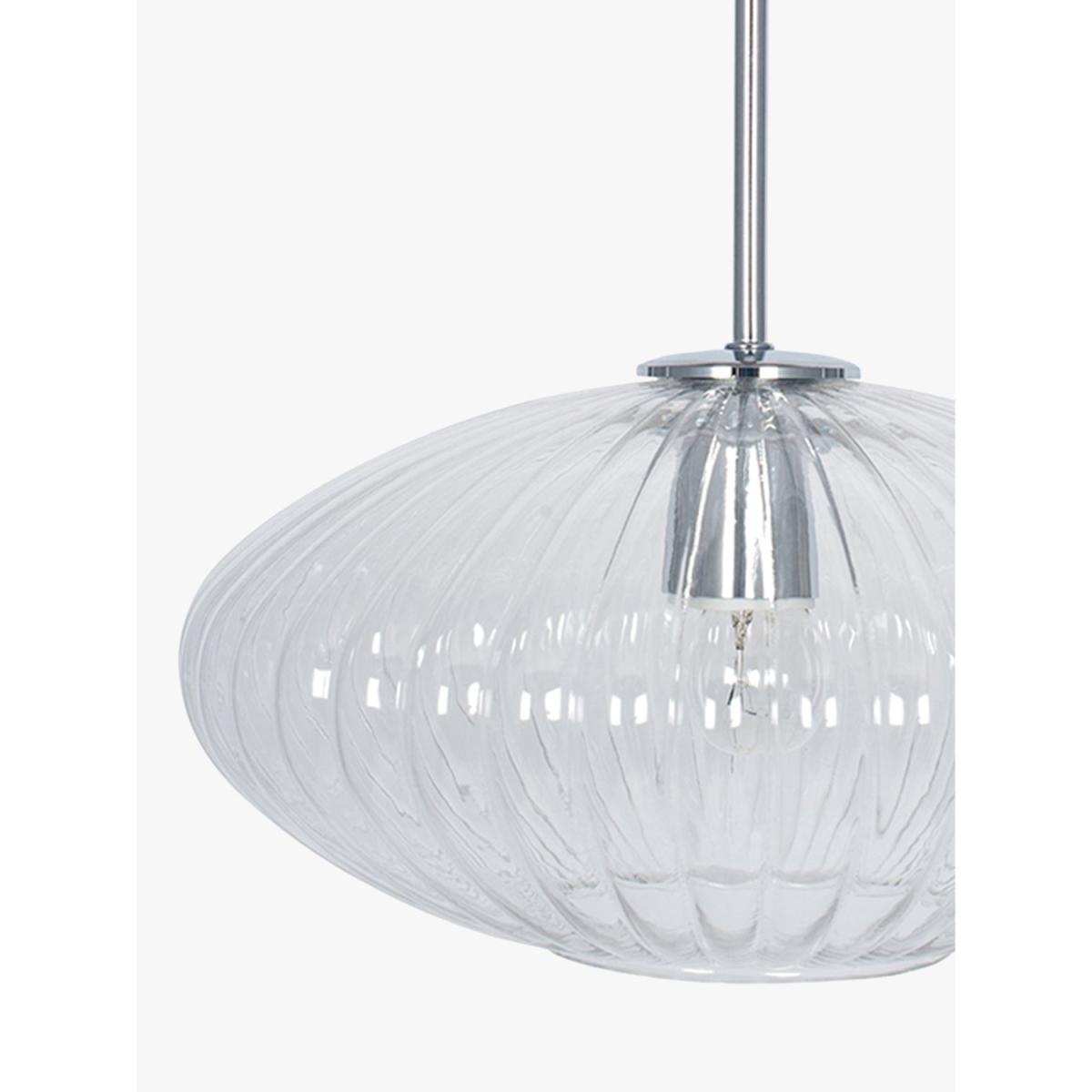 Pacific Lifestyle Ribbed Glass Oval Ceiling Light – image 4
